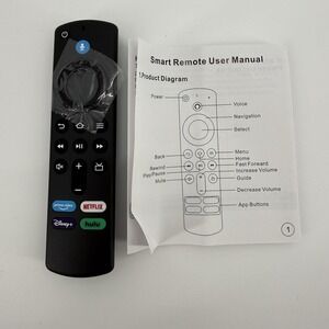 Voice Remote Control‎ for Amazon Fire TV With App Buttons NEW